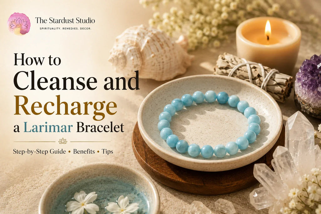 cleanse and recharge larimar bracelet