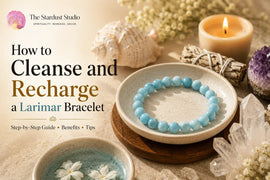 cleanse and recharge larimar bracelet