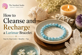 cleanse and recharge larimar bracelet