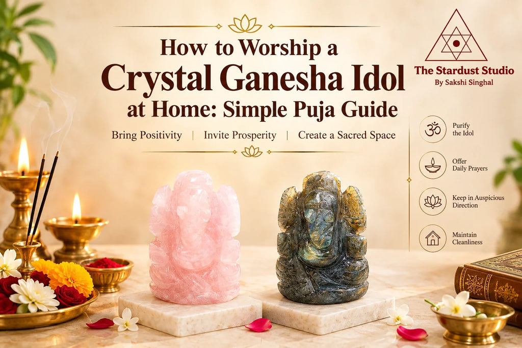 crystal ganesha idol