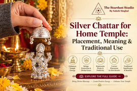 silver chattar for home temple