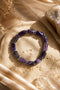 Amethyst Bracelet - Tube Beads