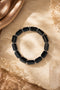 Black Tourmaline Matte Bracelet - Tube Beads