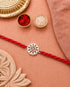 Swastik Pure Silver Rakhi