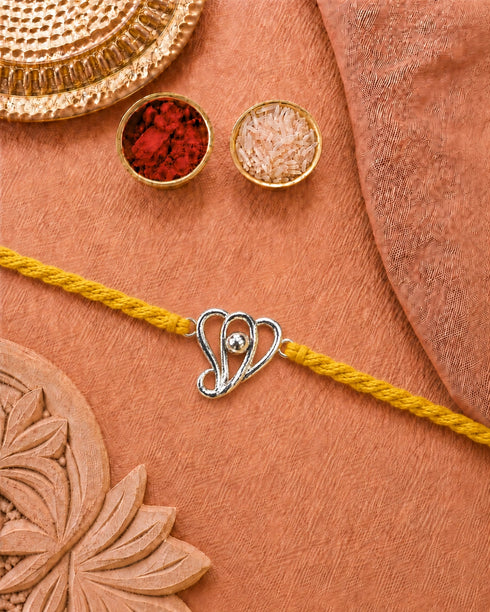 Siddhi Vinayak Pure Silver Rakhi