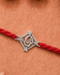 Shubh Ganesha OM Chand Pure Silver Rakhi