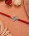 Shubh Ganesha OM Chand Pure Silver Rakhi