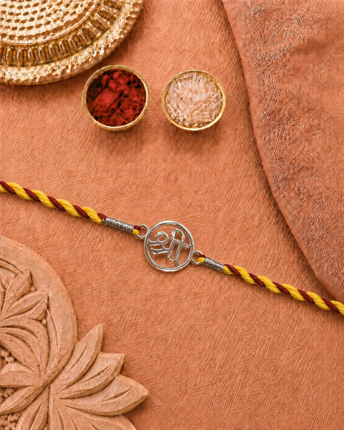 Shree Symbol Pure Silver Rakhi