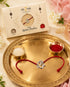 OM Trishul Chand Pure Silver Rakhi