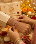 OM Trishul Chand Pure Silver Rakhi