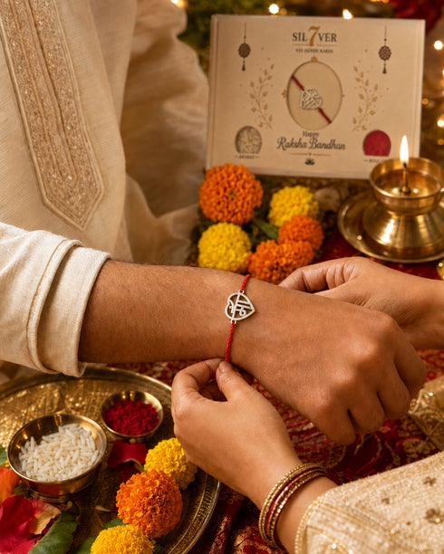 MAA Pure Silver Rakhi