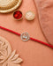OM Damru Pure Silver Rakhi