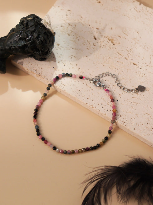 Multi Tourmaline Bracelet (Small beads)