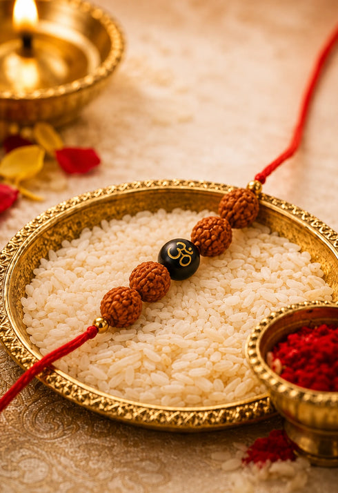 Rudraksha Karungali OM Rakhi