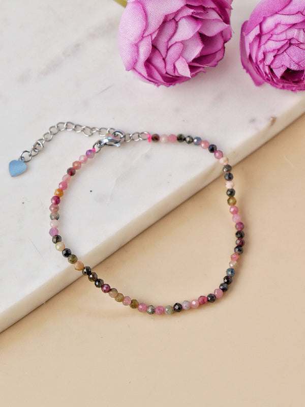 Multi Tourmaline Bracelet (Small beads)