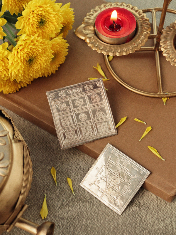 Navgraha & Kuber Yantra (Silver)