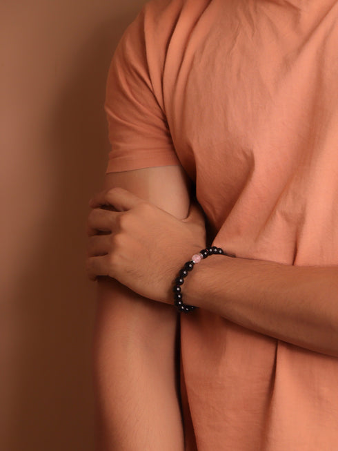 Rose Quartz and Obsidian combo