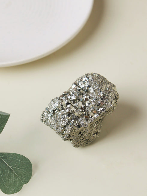 Pyrite Cluster & Selenite Plate