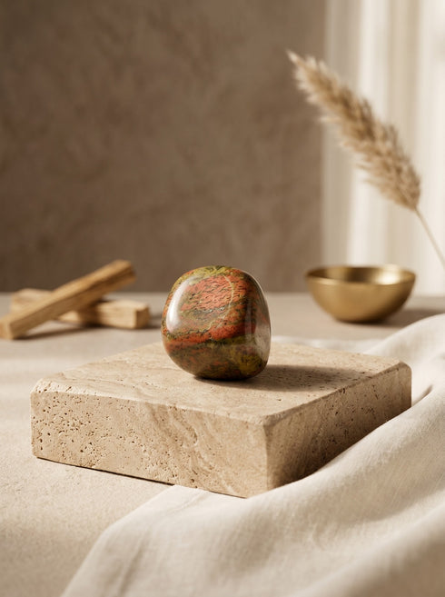 Unakite Crystal Tumble