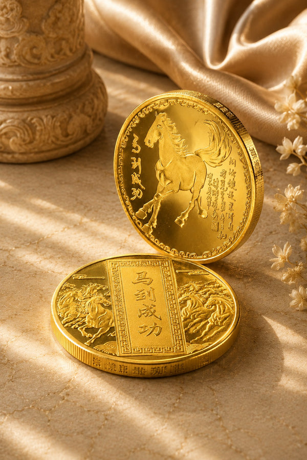 Victory & Success Brass Coin