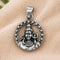 adiyogi silver pendant