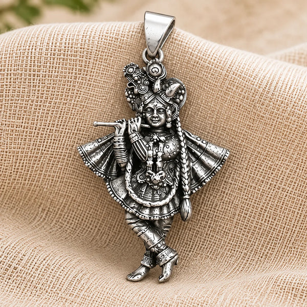 Banke Bihari Pure Silver Pendant