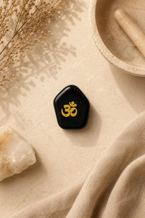 black obsidian om stone price