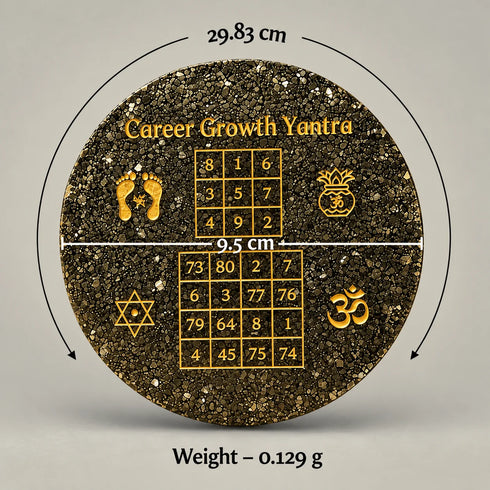 career growth pyrite coaster size
