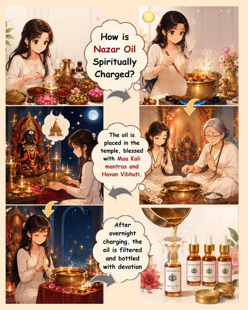 Nazar Oil & Mahakali Tilak Combo - Protection & Powerful Aura