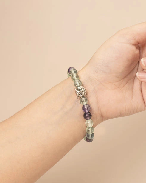 fluorite crystal bracelet