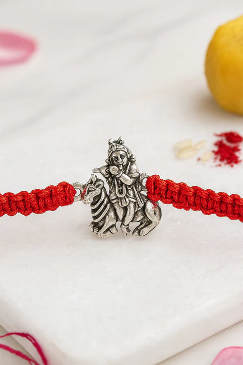 govinda silver rakhi