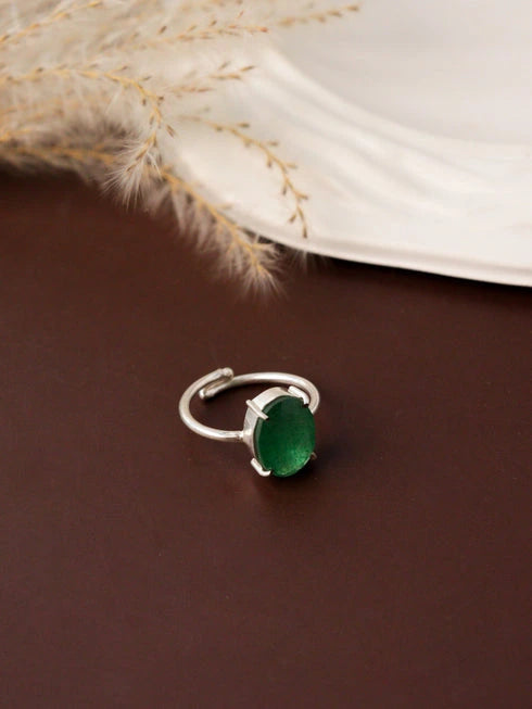 green aventurine ring