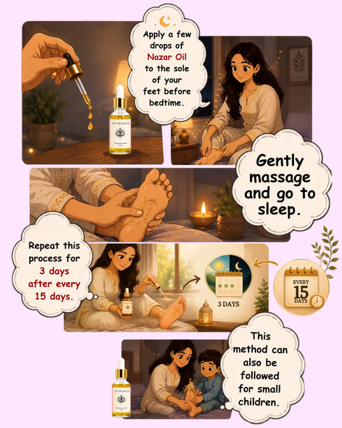 Nazar Oil & Mahakali Tilak Combo - Protection & Powerful Aura