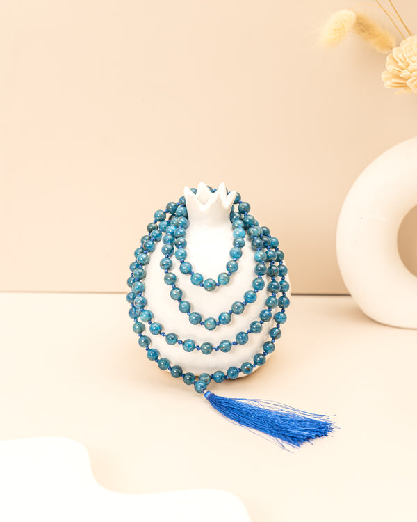 Blue Apatite Mala