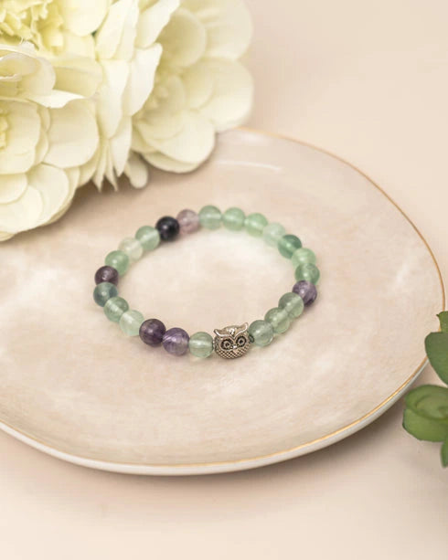 multi fluorite bracelet