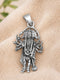 panchmukhi hanuman silver pendant