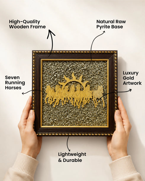 premium 7 horses pyrite frame