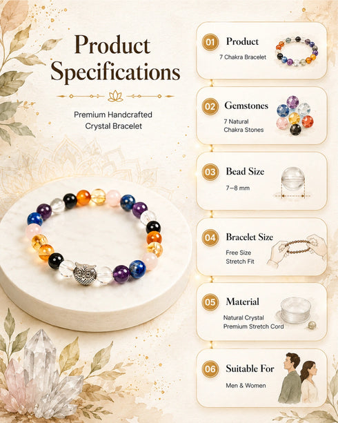 product details 7 chakra bracelet