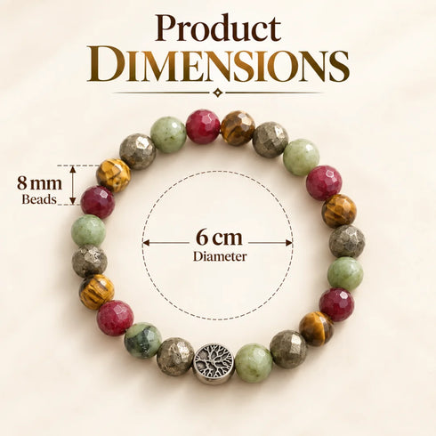 raj yog bracelet size