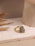raw pyrite ring