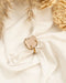 raw rose quartz ring