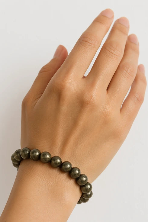 real pyrite bracelet