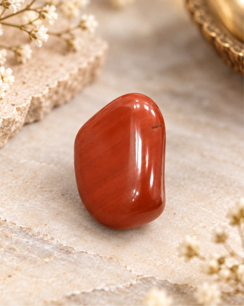 red jasper crystal tumble