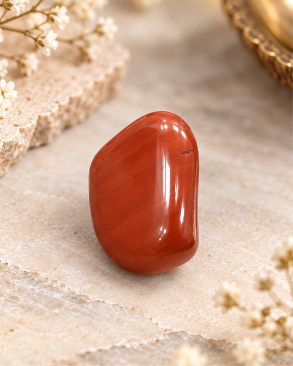red jasper crystal tumble