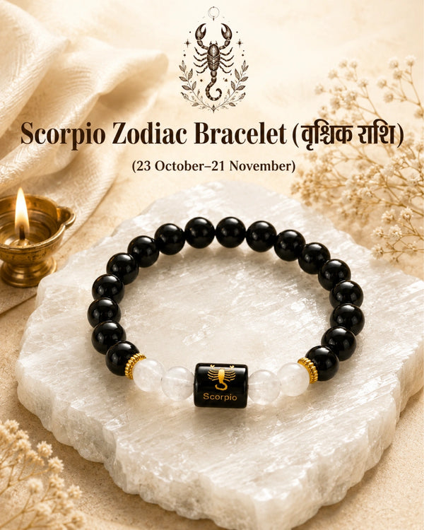 scorpio zodiac charm bracelet