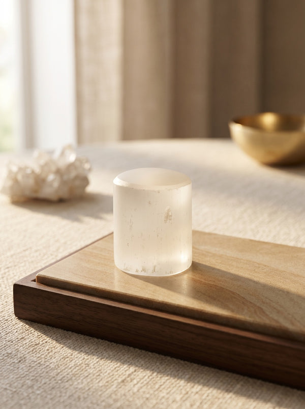 selenite crystal tumble
