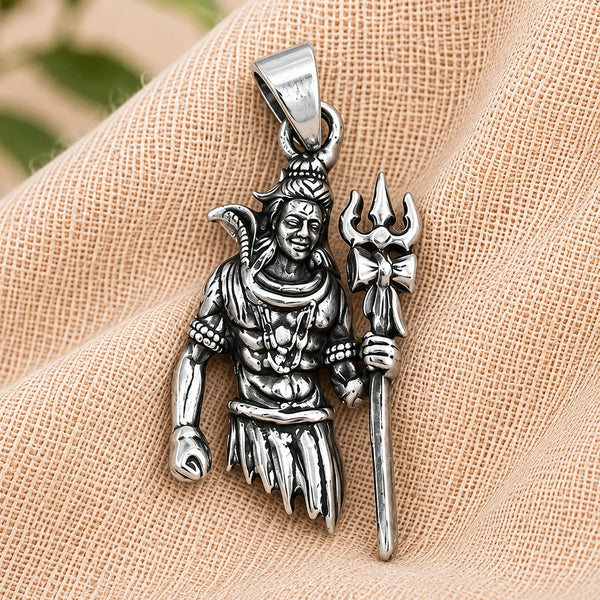 shankar ji silver pendant