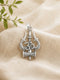 shiva trishul om silver pendent