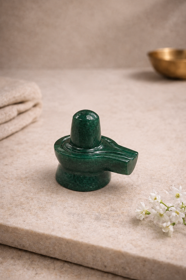 Green Jade Shivling