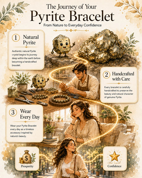 story pyrite bracelet